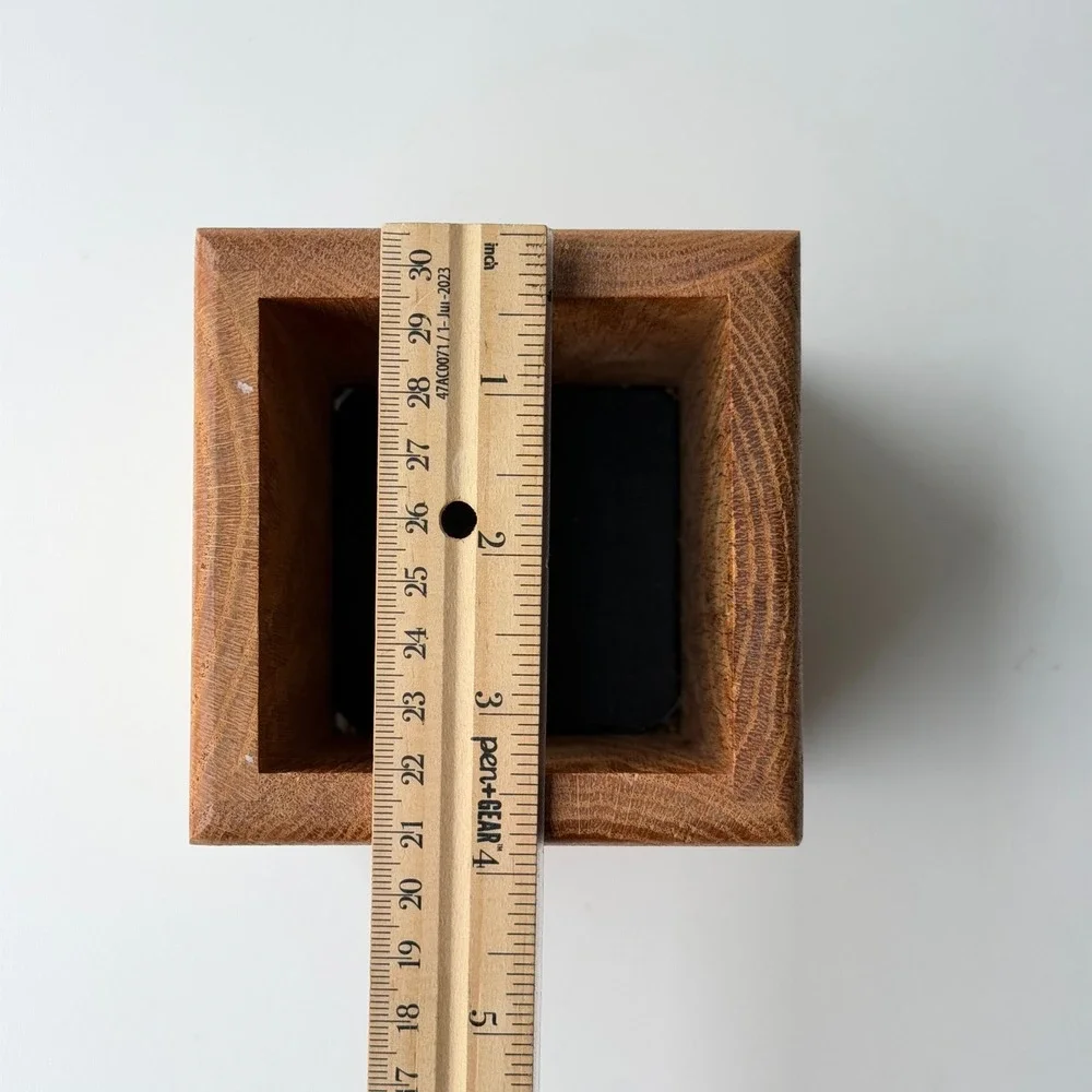 Vintage Cutco Oak Kitchen Tool Caddy Rustic Wood Countertop Organizer 90s